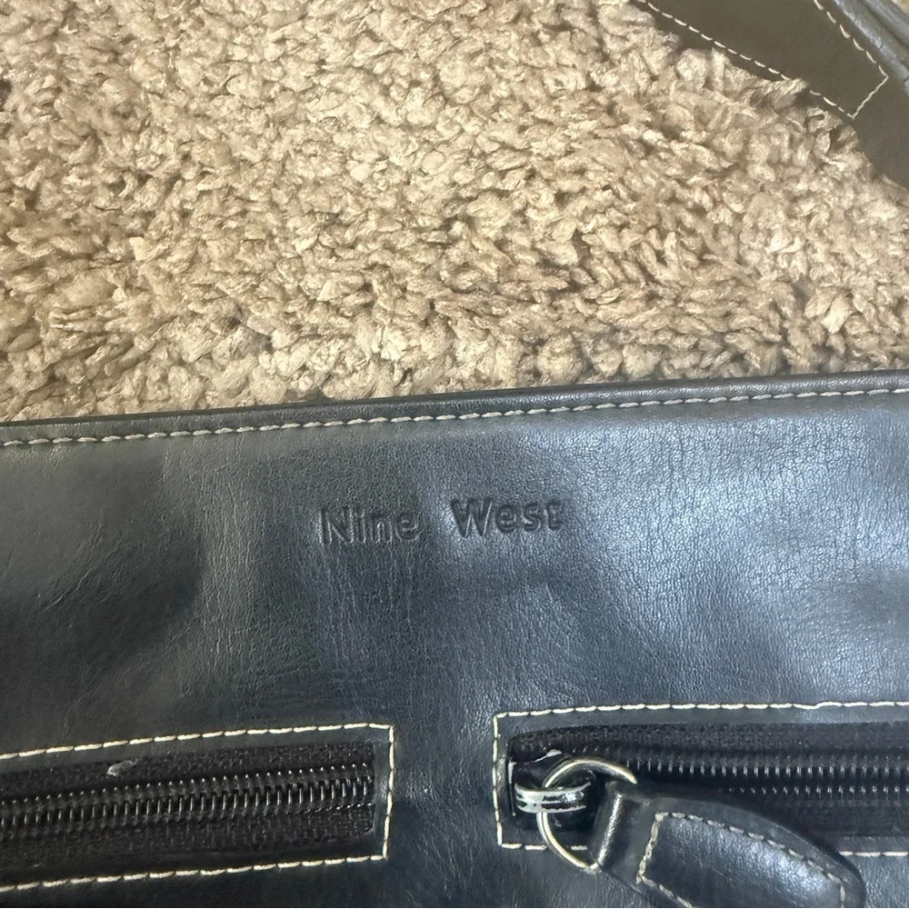 Nine west Black Leather crossbody! NWOT!